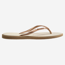 Afbeelding in Gallery-weergave laden, Havaianas slim point | gold beige