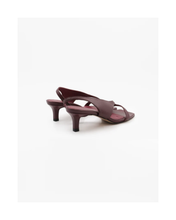 Afbeelding in Gallery-weergave laden, DELFINA burgundy leather sandals