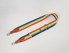Afbeelding in Gallery-weergave laden, Webbing Strap rainbow/cognac