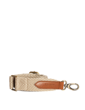 Afbeelding in Gallery-weergave laden, Webbing Strap herringbone/sand/cognac