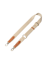 Afbeelding in Gallery-weergave laden, Webbing Strap herringbone/sand/cognac