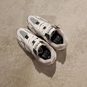 THE RE RUN sneakers | white/green/silver