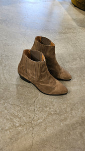 SONIA METAL basket suede boots