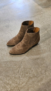 SONIA METAL basket suede boots