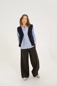 SALLY navy vest