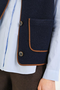 SALLY navy vest