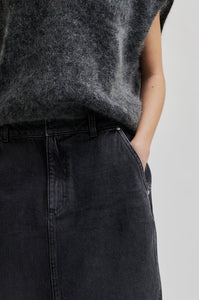 ANDORRA denim long skirt