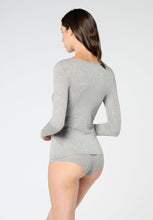Afbeelding in Gallery-weergave laden, Perfect Line Cashmere - T-Shirt Long Sleeve grijs
