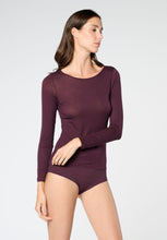 Afbeelding in Gallery-weergave laden, Perfect Line Cashmere - T-Shirt Long Sleeve paars
