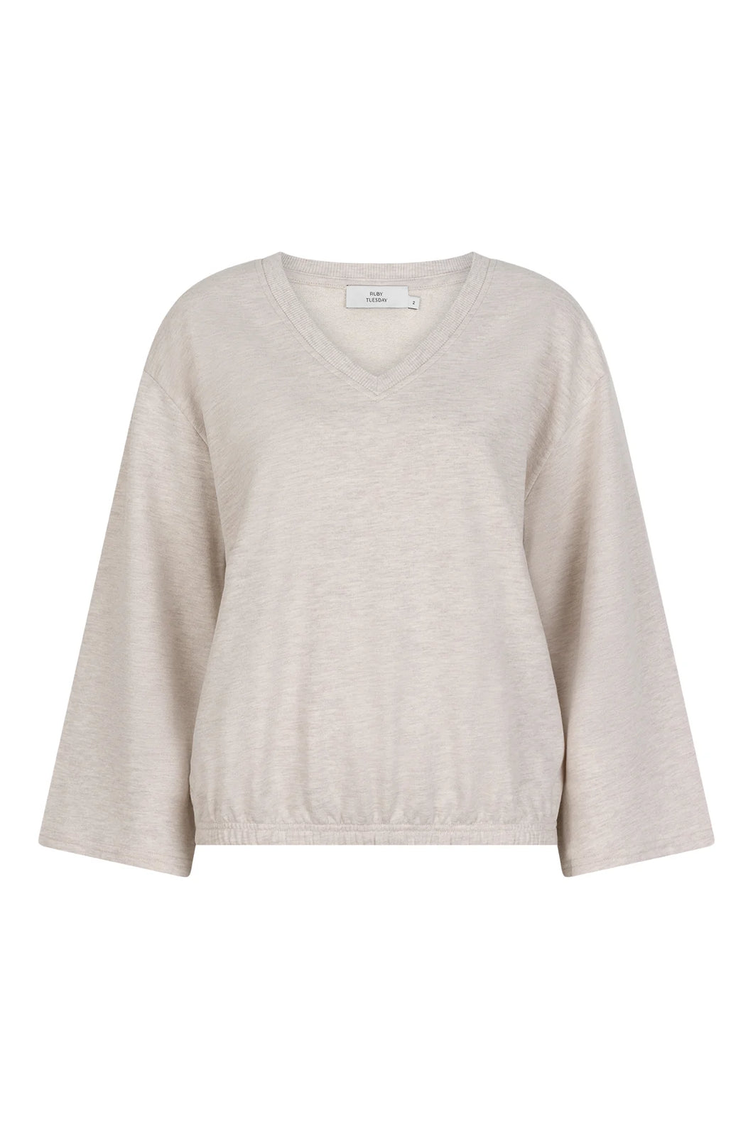 TIBERE V neck sweat long straight sleeves