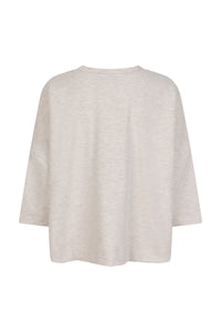 TIBEAU boxy round neck half sleeves sweat