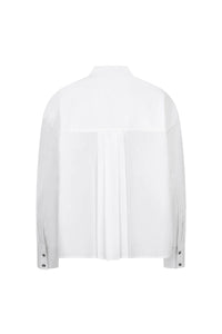 IMAANI poplin pleated blouse