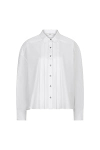 IMAANI poplin pleated blouse