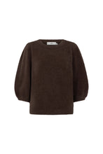 Afbeelding in Gallery-weergave laden, VIVANN Short balloon sleeve fluffy knitted top
