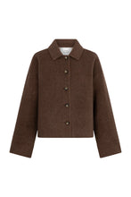 Afbeelding in Gallery-weergave laden, CIBEAU reversible woolen silk overshirt
