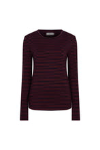 Afbeelding in Gallery-weergave laden, CIBRIS longsleeves striped tee merlot

