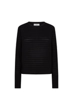 Afbeelding in Gallery-weergave laden, CIBRIS longsleeves striped tee black
