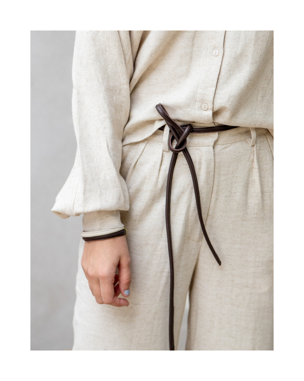 RIVER - belt - dark brown