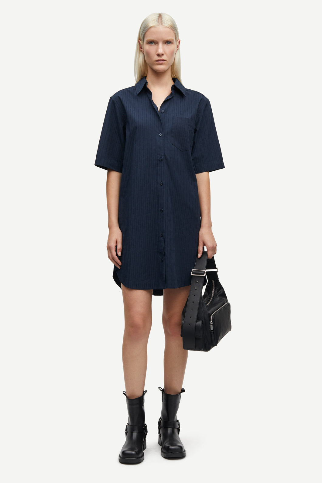 SATINA SHIRT DRESS 15646