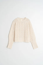 Afbeelding in Gallery-weergave laden, CABLE-KNIT CROP SWEATER
