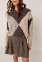 Afbeelding in Gallery-weergave laden, ALPACA MAXI-DIAMOND INTARSIA trui
