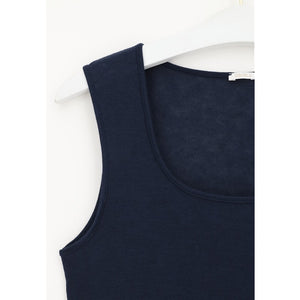 Perfect Line cashmere - tank top blauw