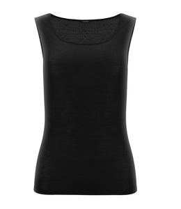 Perfect Line cashmere - tank top zwart