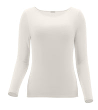 Afbeelding in Gallery-weergave laden, Perfect Line Cashmere - T-Shirt Long Sleeve ivoor
