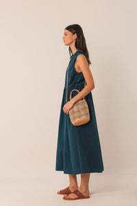 RAFFIA BUCKET BAG