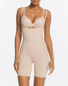 Thinsticts Open-Bust Mid-Thigh Bodysuit