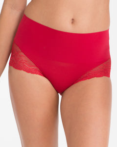 Undie-Tectable Lace Hi-Hipster red